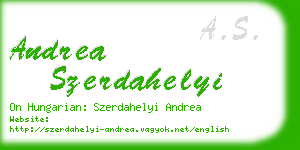 andrea szerdahelyi business card